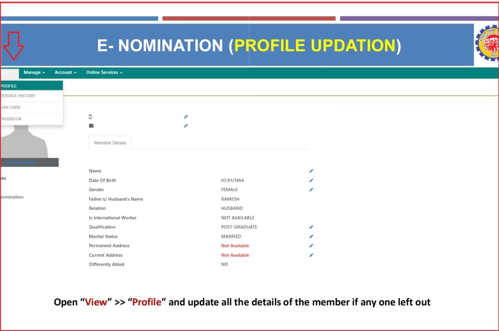 EPFO Nomination 