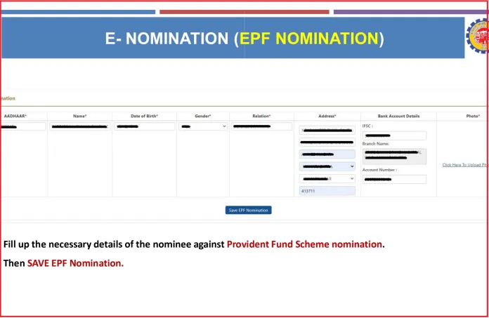 EPFO Nomination 