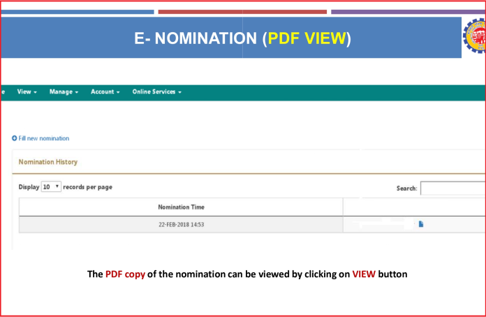 EPFO Nomination 