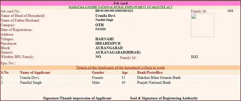 Chhattisgarh MGNREGA Job Card List 2023-24