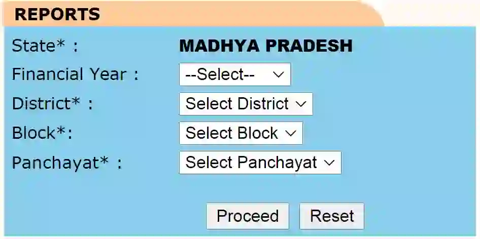 MGNREGA Job Card List Search MP